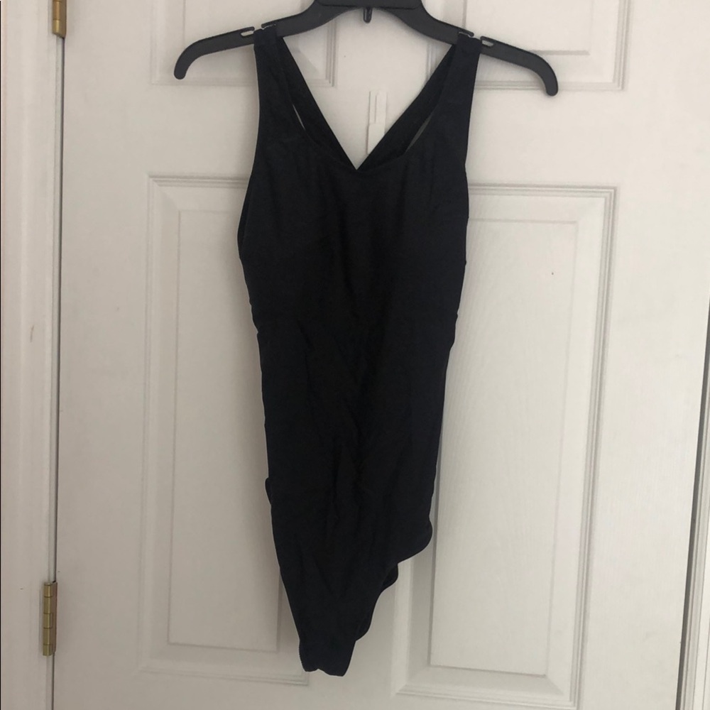 Black One-Piece Bathing Suit